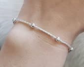 Product image thumbnail 1 for Spiga (Wheat) Ball Bracelet | .925 Sterling Silver (6.5", 7", + 7.5" lengths)