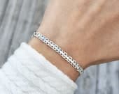 Product image thumbnail 1 for 5mm Bismark Chain Bracelet | .925 Sterling Silver (6.5", 7", 7.5" +  8" lengths)