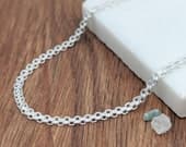 Product image thumbnail 1 for 3mm Bismark Anklet | .925 Sterling Silver (9.5"+ 1" extension (adjustable) length)