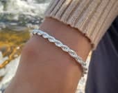 Product image thumbnail 1 for 4.6mm Rope Bracelet | .925 Sterling Silver (7", 7.5", 8" + 8.5" lengths)