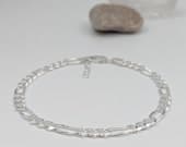 Product image thumbnail 2 for 5.8mm Figaro Anklet | .925 Sterling Silver (9.5"+ 1" extension (adjustable) length)