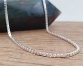 Product image thumbnail 5 for Box Chain Necklace | .925 Sterling Silver (16", 18", 20", 22", 24", 30", 36" lengths)