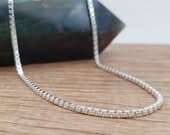 Product image thumbnail 6 for Box Chain Necklace | .925 Sterling Silver (16", 18", 20", 22", 24", 30", 36" lengths)