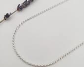 Product image thumbnail 3 for 1.8mm Rope Chain Necklace | .925 Sterling Silver (16", 18", 20", 22", 24", 30" + 36" lengths)