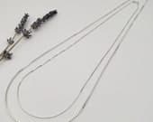 Product image thumbnail 3 for Box Chain Necklace | .925 Sterling Silver (16", 18", 20", 22", 24", 30", 36" lengths)