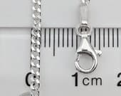 Product image thumbnail 6 for 2.2mm Curb Chain Necklace | .925 Sterling Silver ( 16", 18", 20", + 22" lengths)