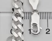 Product image thumbnail 8 for 6.7mm Curb Chain Bracelet | .925 Sterling Silver (7", 7.5", 8", 8.5" lengths)