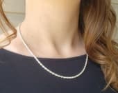 Product image thumbnail 7 for 2.6mm Rope Chain Necklace | .925 Sterling Silver (16", 18", 20" + 22" lengths)