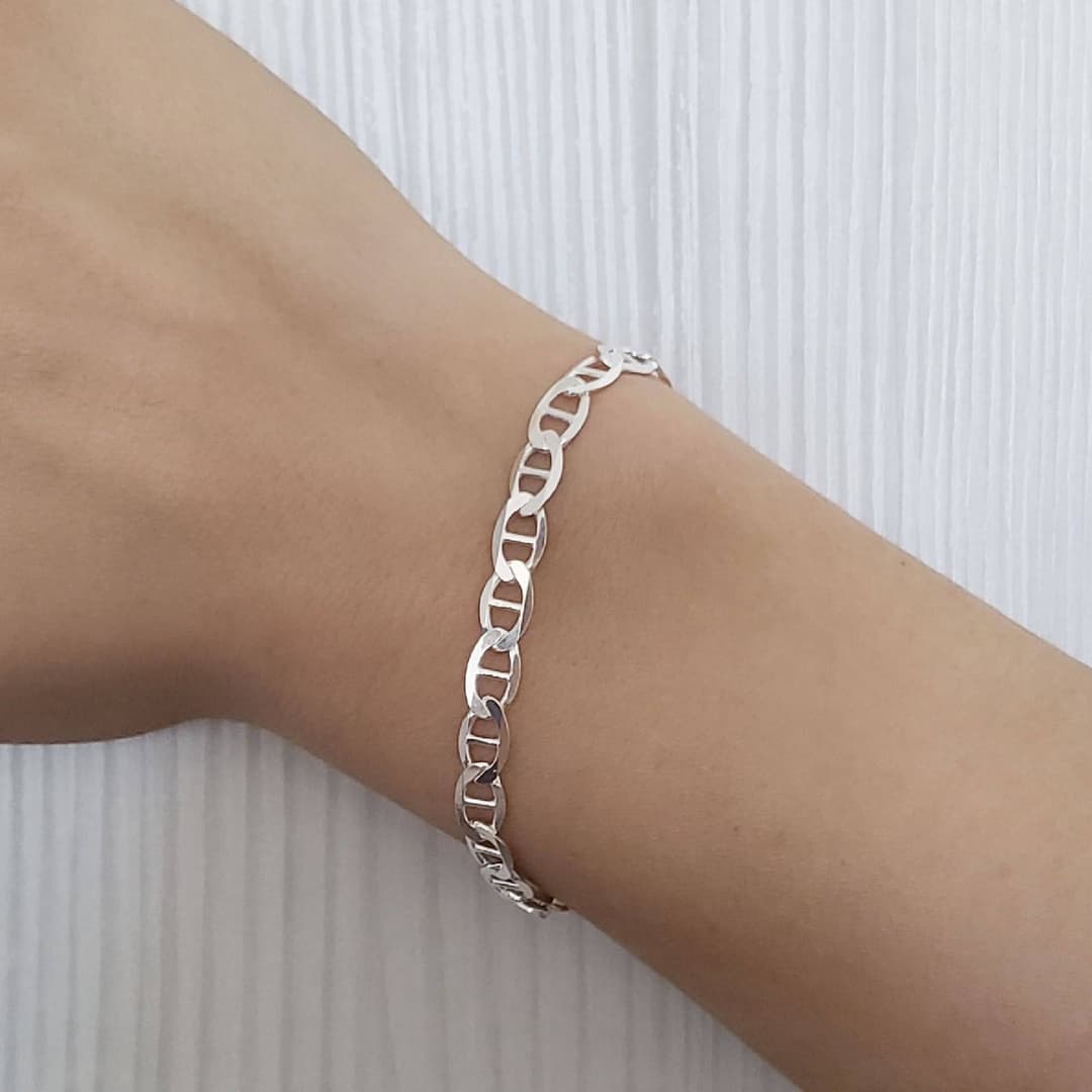 Product gallery image 1 for Mariner Bracelet | .925 Sterling Silver (7" +7.5" lengths)