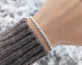 Product image thumbnail 8 for Margherita Chain Bracelet | .925 Sterling Silver (6.5", 7", 7.5", 8" + 8.5" lengths)