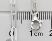 Product image thumbnail 6 for 8mm Paperclip Bracelet (Flat) | .925 Sterling Silver (7" +  7.5" lengths)