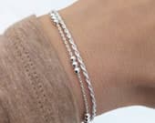 Product image thumbnail 7 for Rope Bracelet | .925 Sterling Silver (1.8 mm) (6.5", 7" + 7.25" lengths)