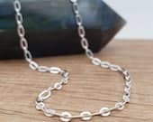 Product image thumbnail 1 for Figaro-Rolo Chain Necklace | .925 Sterling Silver (16", 18", 20", 22" lengths) Dainty Chain