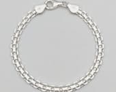 Product image thumbnail 3 for 5mm Bismark Chain Bracelet | .925 Sterling Silver (6.5", 7", 7.5" +  8" lengths)