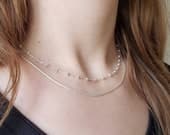 Product image thumbnail 2 for 1.2mm Foxtail Chain Necklace | .925 Sterling Silver (16", 18", 20", 22", 24" lengths)
