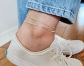 Product image thumbnail 10 for 1.8mm Rope Anklet | .925 Sterling Silver (9.25"/9.5" + 1" extension (adjustable) length)