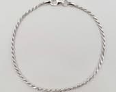 Product image thumbnail 3 for Rope Bracelet | .925 Sterling Silver (1.8 mm) (6.5", 7" + 7.25" lengths)