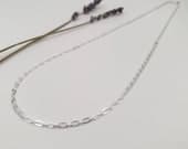 Product image thumbnail 4 for Figaro-Rolo Chain Necklace | .925 Sterling Silver (16", 18", 20", 22" lengths) Dainty Chain