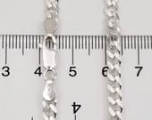 Product image thumbnail 7 for 4.4mm Curb Anklet | .925 Sterling Silver (9.5"+ 1" extension (adjustable) length)