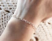 Product image thumbnail 7 for Hearts Chain Bracelet | .925 Sterling Silver (6.5", 7",+  7.5" lengths)