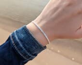 Product image thumbnail 6 for 3mm Bismark Chain Bracelet | .925 Sterling Silver (6.5", 7", 7.5" +  8" lengths)