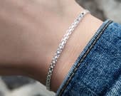 Product image thumbnail 5 for 3mm Bismark Chain Bracelet | .925 Sterling Silver (6.5", 7", 7.5" +  8" lengths)