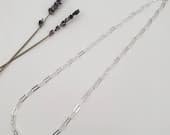 Product image thumbnail 3 for Paperclip Chain Necklace (Flat) | .925 Sterling Silver (16", 18", 20", + 22" lengths)