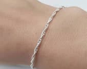 Product image thumbnail 4 for Twisted Chain Bracelet | .925 Sterling Silver (6.5", 7", 7.5", 8" lengths)