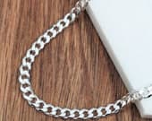 Product image thumbnail 4 for 4.4mm Curb Anklet | .925 Sterling Silver (9.5"+ 1" extension (adjustable) length)