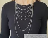 Product image thumbnail 6 for Box Chain Necklace | .925 Sterling Silver (16", 18", 20", 22", 24", 30", 36" lengths)