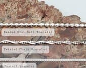 Product image thumbnail 8 for Foxtail Bracelet | .925 Sterling Silver (6", 6.5", 7", 7.5" + 8" lengths)