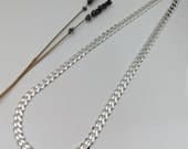 Product image thumbnail 4 for 8.4mm Curb Chain Necklace | .925 Sterling Silver ( 22" length)