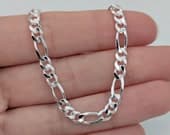Product image thumbnail 5 for 4.8mm Figaro Anklet | .925 Sterling Silver (9.25"+ 1" extension (adjustable) length)