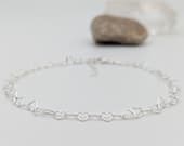 Product image thumbnail 2 for Hearts Chain Anklet | .925 Sterling Silver  (9.25" adjustable length)