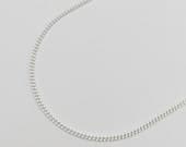 Product image thumbnail 3 for 2.2mm Curb Chain Necklace | .925 Sterling Silver ( 16", 18", 20", + 22" lengths)