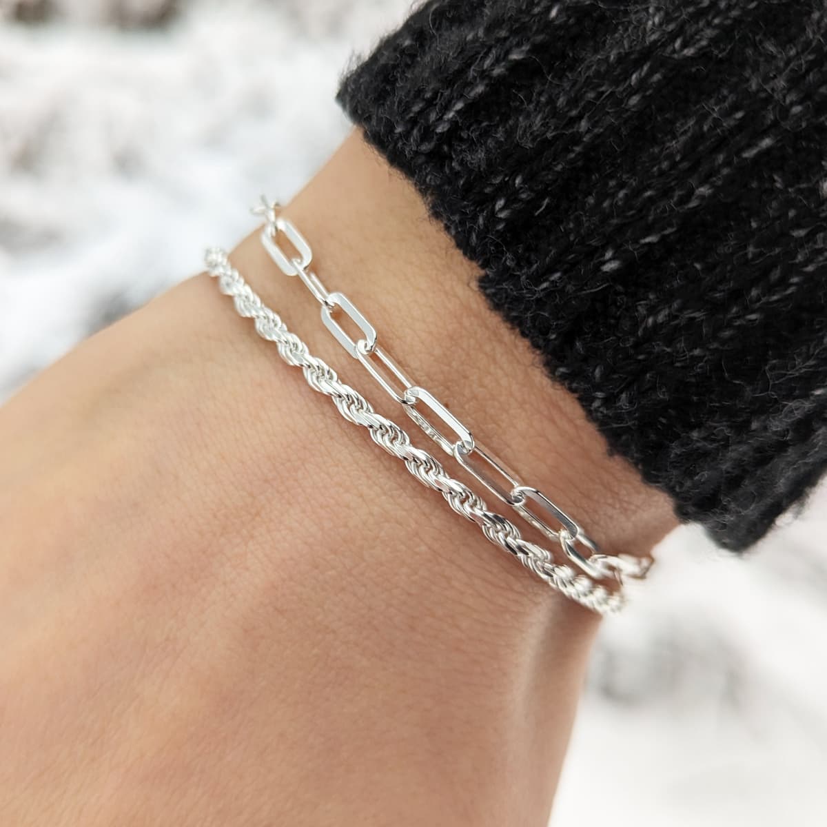 Secondary listing image for Rope Bracelet | .925 Sterling Silver (2.6 mm) 6.5", 7.25", 7.5", 7.75" and 8" lengths