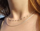 Product image thumbnail 2 for Fine Ball Chain Necklace (Satellite/ Rosary Chain) | .925 Sterling Silver (16", 18", 20", 24", 30" lengths)