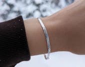 Product image thumbnail 5 for 3mm Herringbone Chain Bracelet | .925 Sterling Silver (7", 7.5" + 8" lengths)