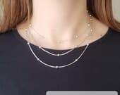 Product image thumbnail 9 for Snake Ball Necklace | .925 Sterling Silver (14", 16", and 18" lengths)