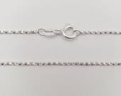 Product image thumbnail 6 for Twisted Box Chain Necklace | .925 Sterling Silver (16", 18", 20", 22", 24" lengths) Fine, sparkly chain.