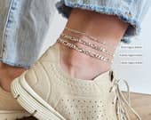Product image thumbnail 9 for 5.8mm Figaro Anklet | .925 Sterling Silver (9.5"+ 1" extension (adjustable) length)