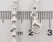 Product image thumbnail 9 for Beaded Oval Ball Bracelet | .925 Sterling Silver (6.5", 7" + 7.5" lengths)