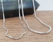 Product image thumbnail 1 for Box Chain Necklace | .925 Sterling Silver (16", 18", 20", 22", 24", 30", 36" lengths)