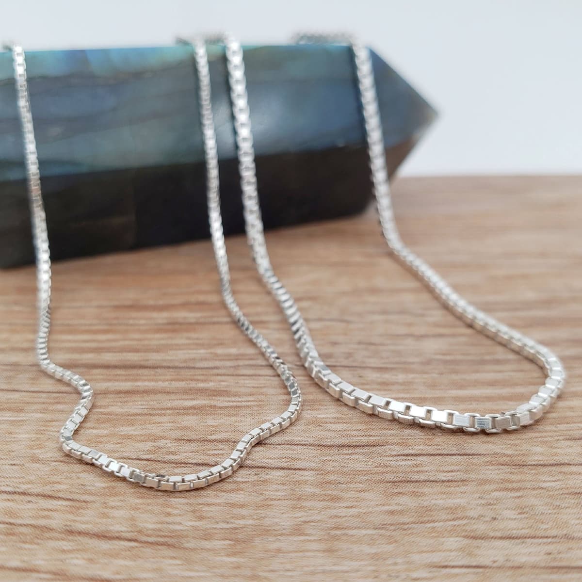 Main listing image for Box Chain Necklace | .925 Sterling Silver (16", 18", 20", 22", 24", 30", 36" lengths)