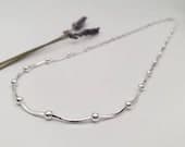 Product image thumbnail 4 for Snake Ball Chain Necklace (Fine) | .925 Sterling Silver (18", 20" lengths)  Diamond Cut