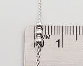 Product image thumbnail 6 for Three Ball Anklet | .925 Sterling Silver (9.75" + 1" extension (adjustable) length)