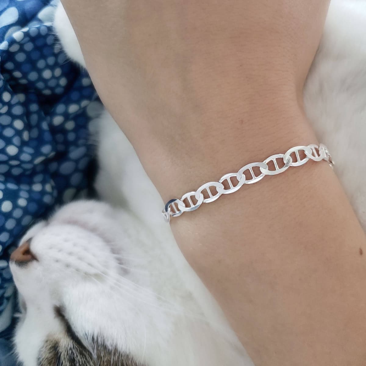 Secondary listing image for Mariner Bracelet | .925 Sterling Silver (7" +7.5" lengths)