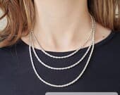 Product image thumbnail 8 for 2.6mm Rope Chain Necklace | .925 Sterling Silver (16", 18", 20" + 22" lengths)