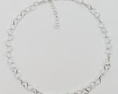 Product image thumbnail 4 for Hearts Chain Anklet | .925 Sterling Silver  (9.25" adjustable length)