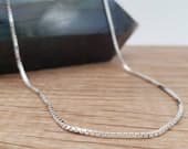 Product image thumbnail 4 for Box Chain Necklace | .925 Sterling Silver (16", 18", 20", 22", 24", 30", 36" lengths)